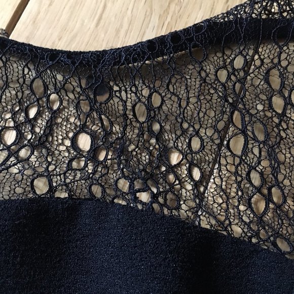 Shabby Chic Gothic Black Crepe and Lace Romper - Picture 14 of 16